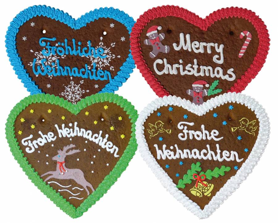 Lebkuchen Herz Frohe Weihnachten,Merry Christmas 36 cm 