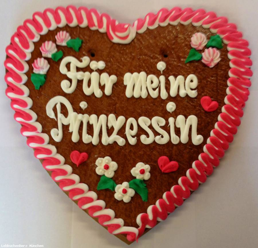 Lebkuchenherz Fr meine Prinzessin