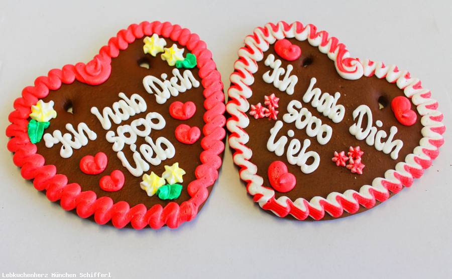 Lebkuchenherzen Spruch Ich hab Dich sooo lieb , 24 cm