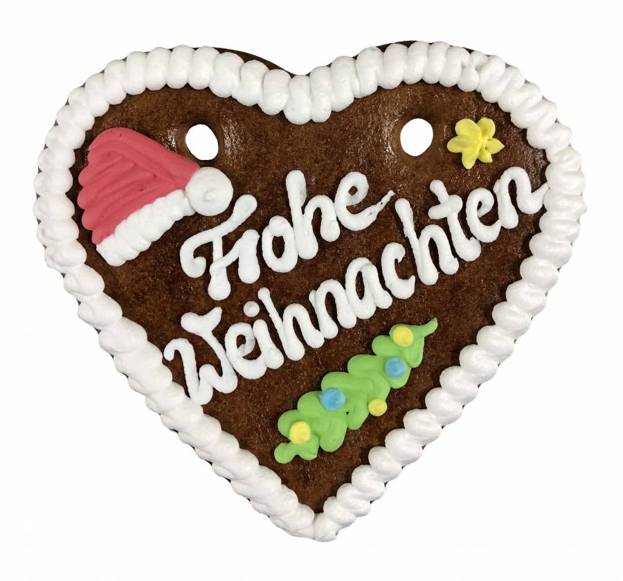 Lebkuchen Weihnachtsherz Frohe Weihnachten 17 cm